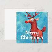 Rudolph de rode neusrender kaart (Voorkant / Achterkant)