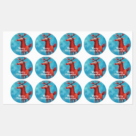 Rudolph de rode neusrender labels