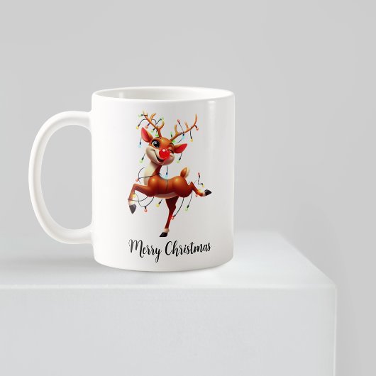 Rudolph de Roodneus Kerstmis Koffiemok