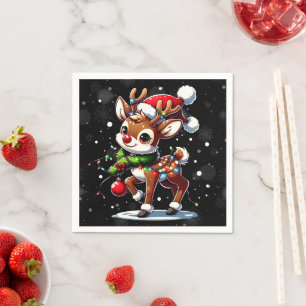 Rudolph de Roodneus Kerstmis Servet