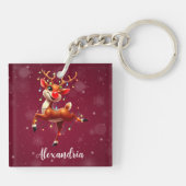 Rudolph de Roodneus Kerstmis Sleutelhanger (Achterkant)