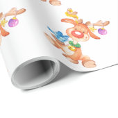 Rudolph de Roodneus Rendier Cadeaupapier (Rol Hoek)