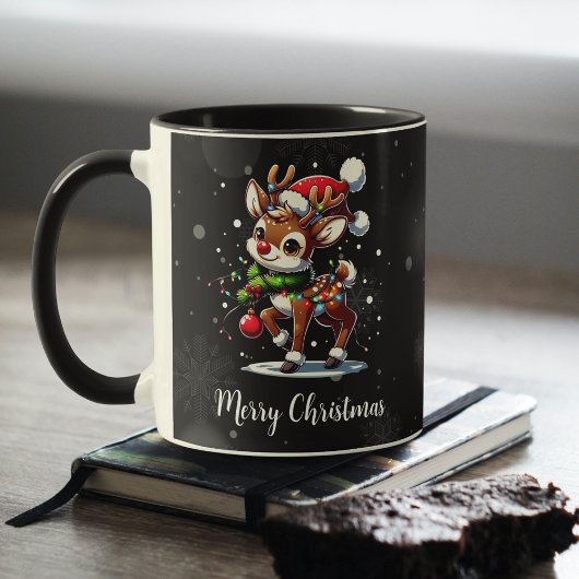 Rudolph de Roodneus Rendier Kerst Mok