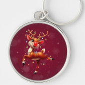 Rudolph de Roodneus Rendier Kerst Sleutelhanger (Voorkant)