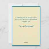 Rudolph de roodneusde dolfijn feestdagenkaart (Achterkant)