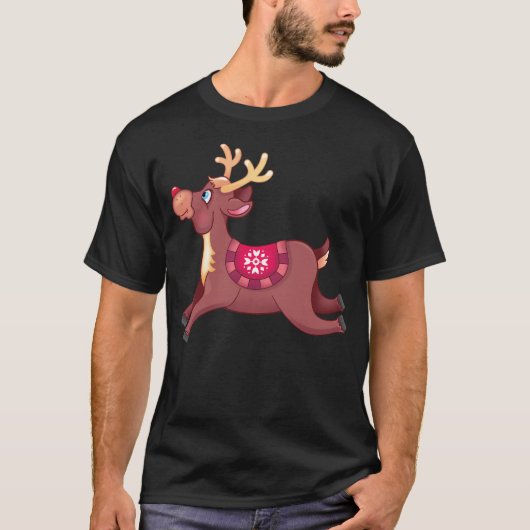 Rudolph de roodneusrendieren t-shirt (Voorkant)