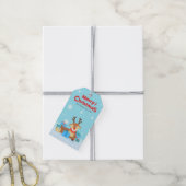 Rudolph en Cadeaus Cadeaulabel (Met Touw)