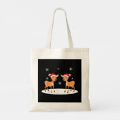 Rudolph en Clarice Kerstmis Kinder meisjes en jong Tote Bag (Achterkant)