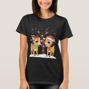 Rudolph en Clarice Kerstmis rendieren T-shirt