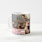 Rudolph en Misfit Toys zijn gekke koffie mok (Voorkant links)