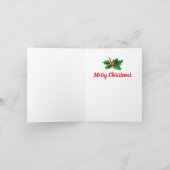 Rudolph en Northern lights aangepaste kerstkaart Feestdagen Kaart (Binnen)