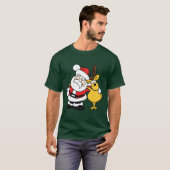 Rudolph en Santa Buddies T-shirt (Voorkant volledig)