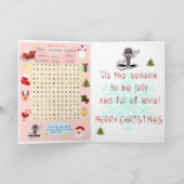 Rudolph en Santa Holiday Cheer | Feestdagen Kaart (Binnen)