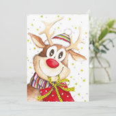 Rudolph Feestdagenkaart (Staand voorkant)