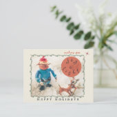 Rudolph & Friends Holiday Briefkaart (blanco achte (Staand voorkant)