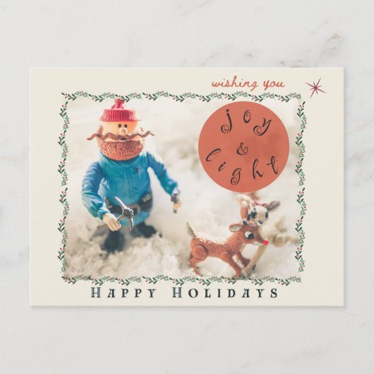 Rudolph & Friends Holiday Briefkaart (blanco achte (Voorkant)