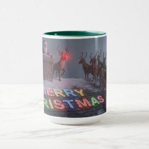 Rudolph, Geen Woord Kerstmug AI Gebruikt Mok