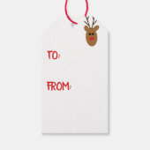Rudolph Gift Labels Cadeaulabel (Voorkant)