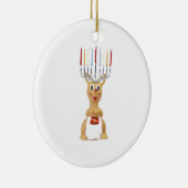 Rudolph Hannukkah Keramisch Ornament (Rechts)