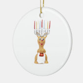 Rudolph Hannukkah Keramisch Ornament (Links)