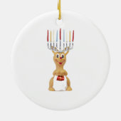 Rudolph Hannukkah Keramisch Ornament (Achterkant)