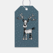 Rudolph het rendier cadeaulabel (Voorkant)