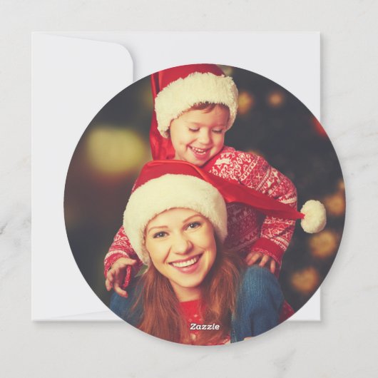 Rudolph het rendier Kerst fotokaart Feestdagenkaart (Achterkant)