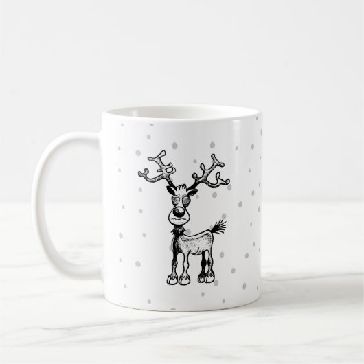 Rudolph het rendier koffiemok (Links)