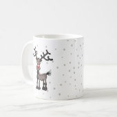Rudolph het rendier koffiemok (Voorkant links)