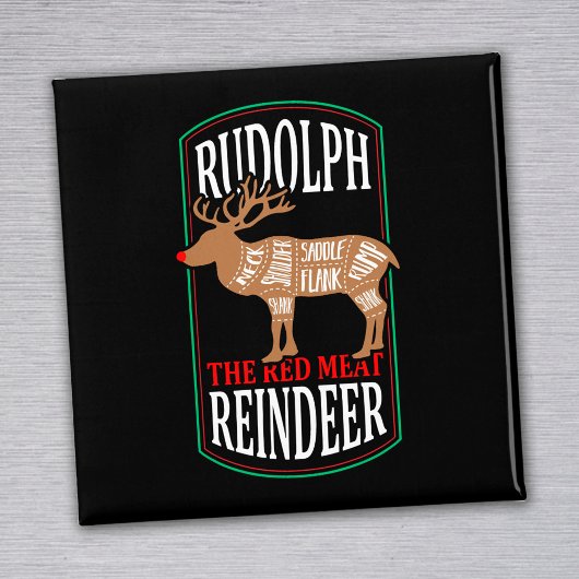 Rudolph Het Rode Vlees Rendier Magneet