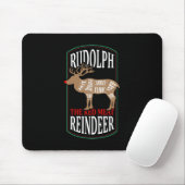 Rudolph Het Rode Vlees Rendier Muismat (Met muis)