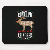 Rudolph Het Rode Vlees Rendier Muismat (Voorkant)