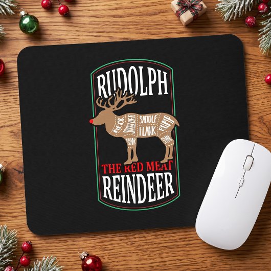 Rudolph Het Rode Vlees Rendier Muismat