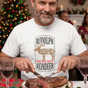 Rudolph Het Rode Vlees Rendier T-shirt