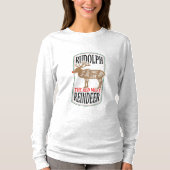 Rudolph Het Rood Vlees Rendier T-shirt (Voorkant)