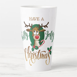 Rudolph Holly Jolly Kerstmis Latte Mok