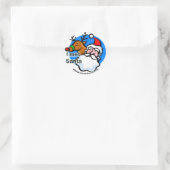 Rudolph - Ik ontmoette Santa Sticker (Tas)