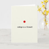 Rudolph in een Blizzard Funny Christmas Kaart (Gele Bloem)