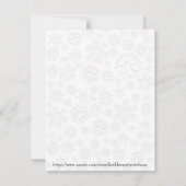 Rudolph in een Blizzard Merry Christmas Kaart (Achterkant)