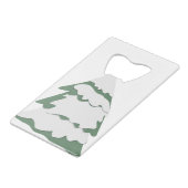 Rudolph Kerstboom 1 (remix) Creditkaart Flessenopener (Voorkant Gekanteld)