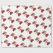 Rudolph kerstcadeaus rendieren cadeaupapier (Vlak)