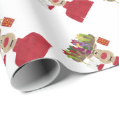 Rudolph kerstcadeaus rendieren cadeaupapier (Rol Hoek)