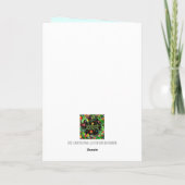 Rudolph Kerstman Frosty Jezus Citaat Kerstmis Feestdagen Kaart (Achterkant)