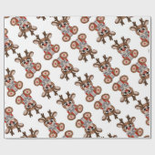 Rudolph Kerstmis Cadeaupapier (Vlak)