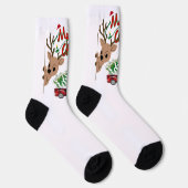Rudolph Kerstmis - Crewsokken Sokken (Rechts)