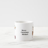 Rudolph Kerstmis -Persoonlijke espressokop Espresso Kop (Voorkant)
