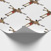 Rudolph-kerstreindeerpapier Cadeaupapier (Hoek)