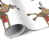 Rudolph-kerstreindeerpapier Cadeaupapier (Rol Hoek)
