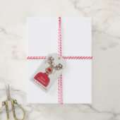 Rudolph Kerstverlichting Rendieren Cadeaulabel (Met Touw)