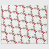 Rudolph Kerstverlichting Rendieren Cadeaupapier (Vlak)